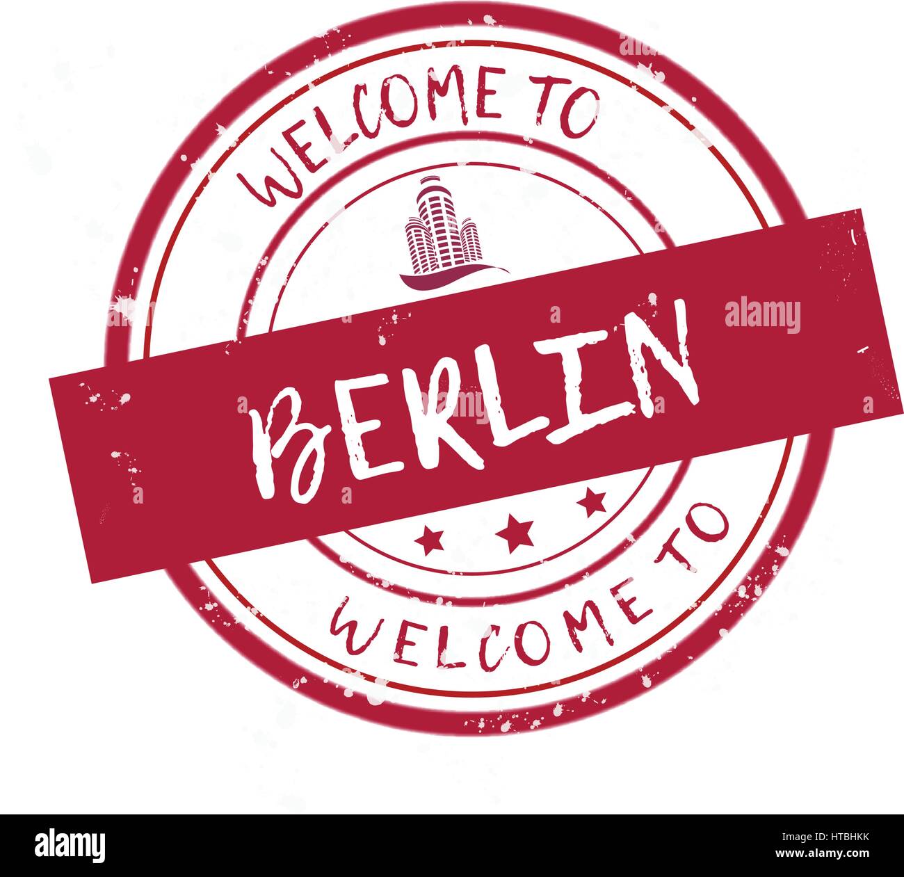Benvenuto a Berlino Illustrazione Vettoriale