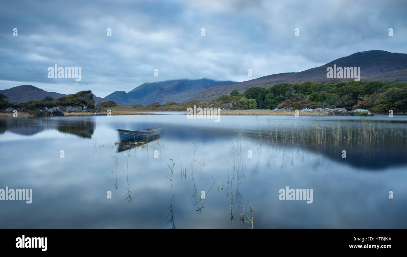 Lago Superiore nr, Killarney, Co. Kerry, Irlanda Foto Stock