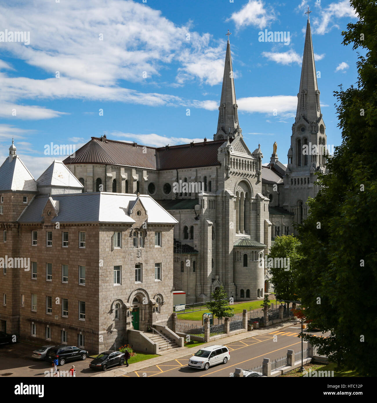 I sacerdoti dei quartieri a Basilica di Sainte-Anne de Beaupré Foto Stock