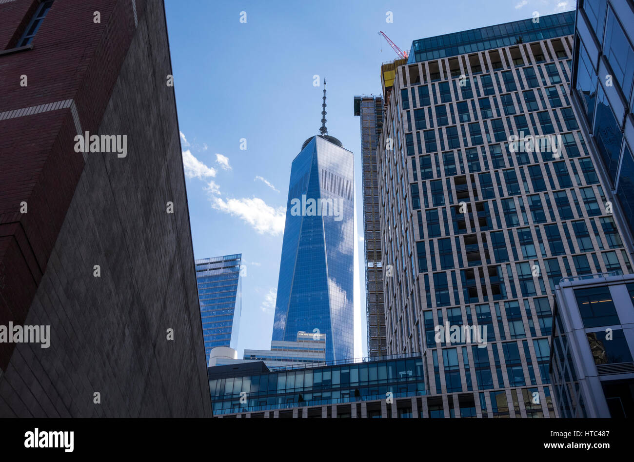 Le torri del World Trade Center a New York City Foto Stock