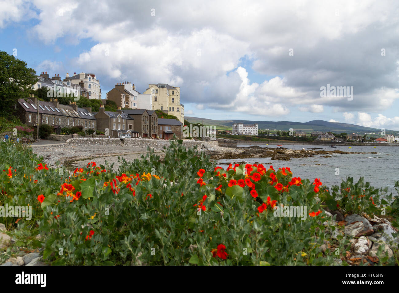 Port St Mary, Purt le Moirrey, Isola di Man, Regno Unito Foto Stock