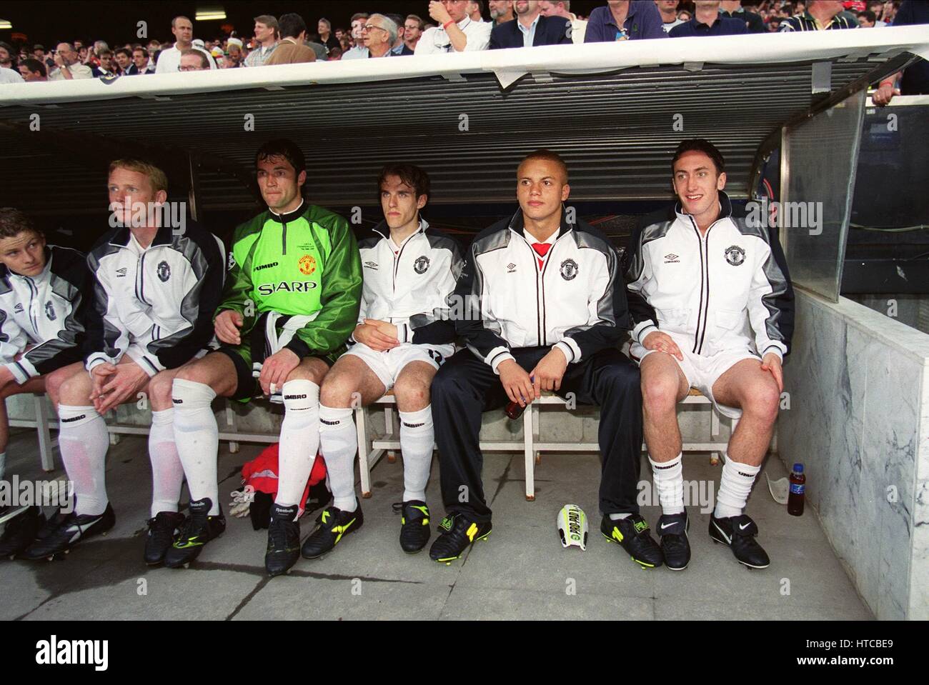 JONATHAN Inverdimento & si riserva il Bayern Monaco V MANCHESTER UTD 26 Maggio 1999 Foto Stock