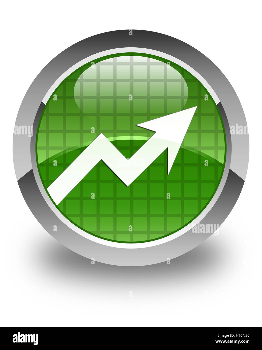 Attività icona grafico isolato sul morbido lucido verde pulsante rotondo illustrazione astratta Foto Stock