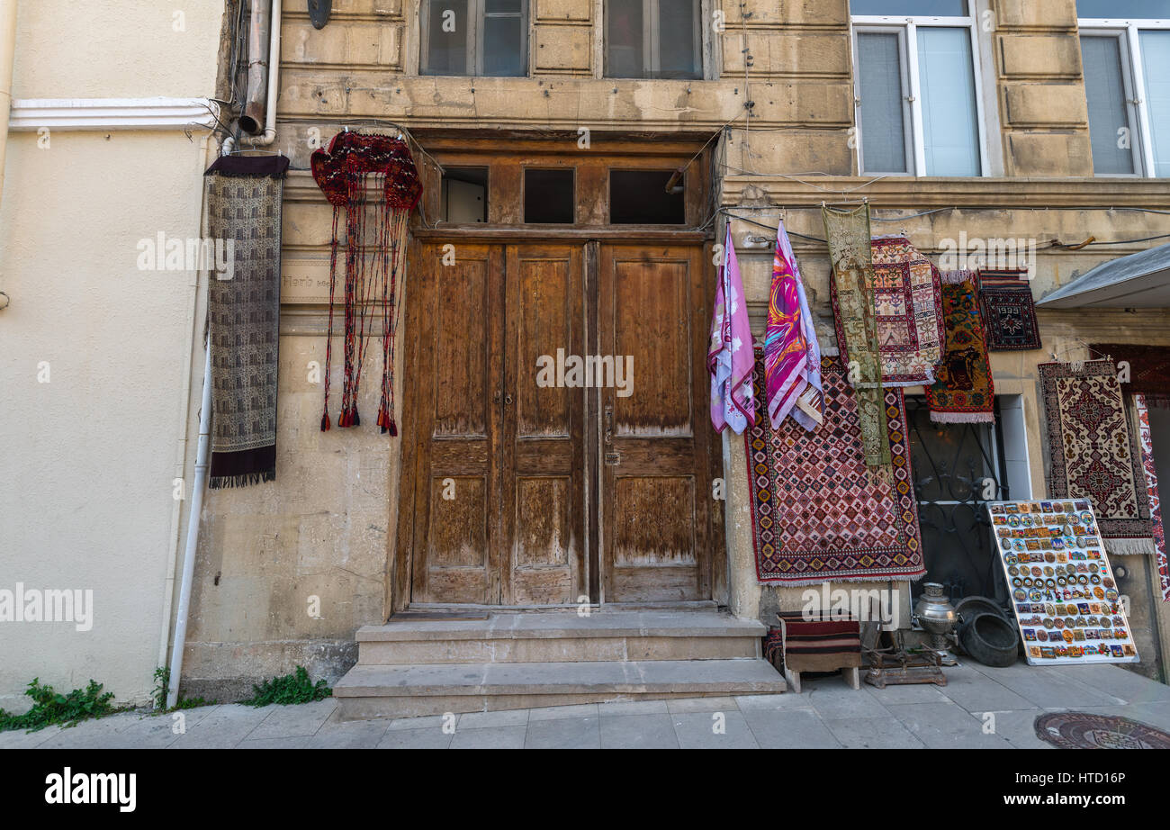 Azerbaigian, Baku, dalla città vecchia Foto Stock