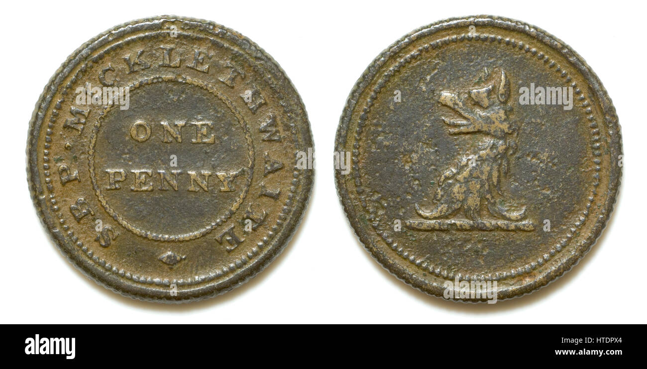 Token di Penny Hop Foto Stock