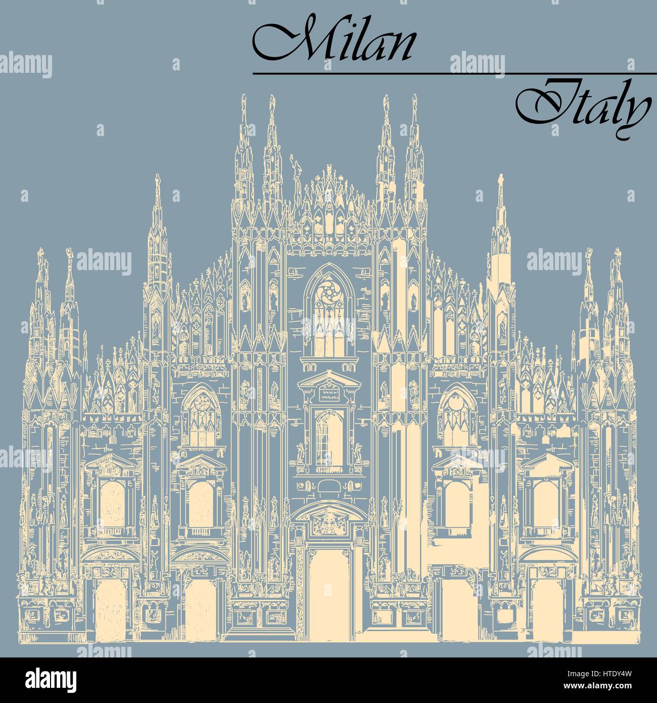 Duomo Di Milano Illustrazioni, Vettoriali E Clipart Stock – (62  Illustrazioni Stock)