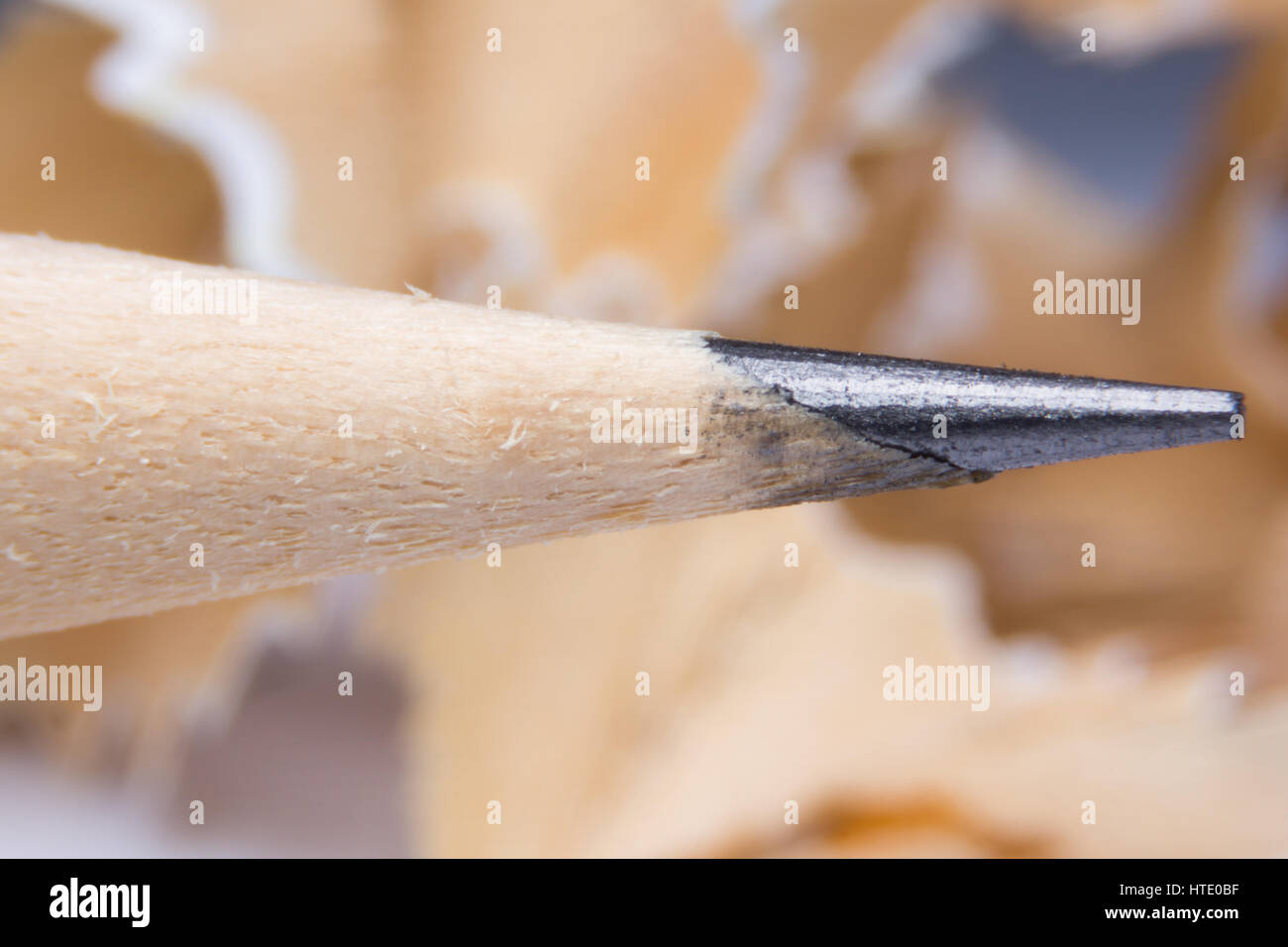 macro shot della punta di una matita. Foto Stock