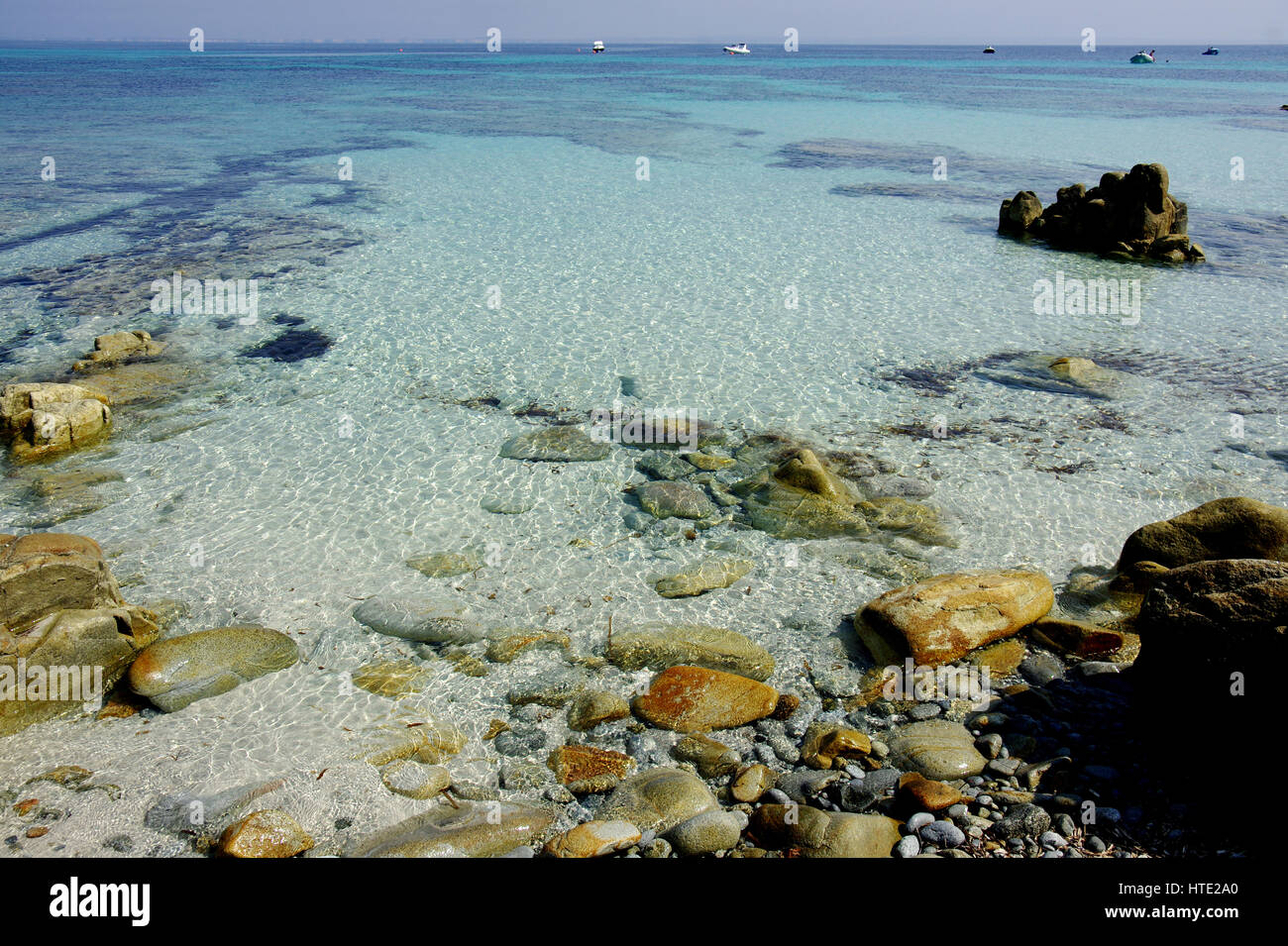 Sardegna, l'Isola di Mal di Ventre, area marina protetta Foto Stock