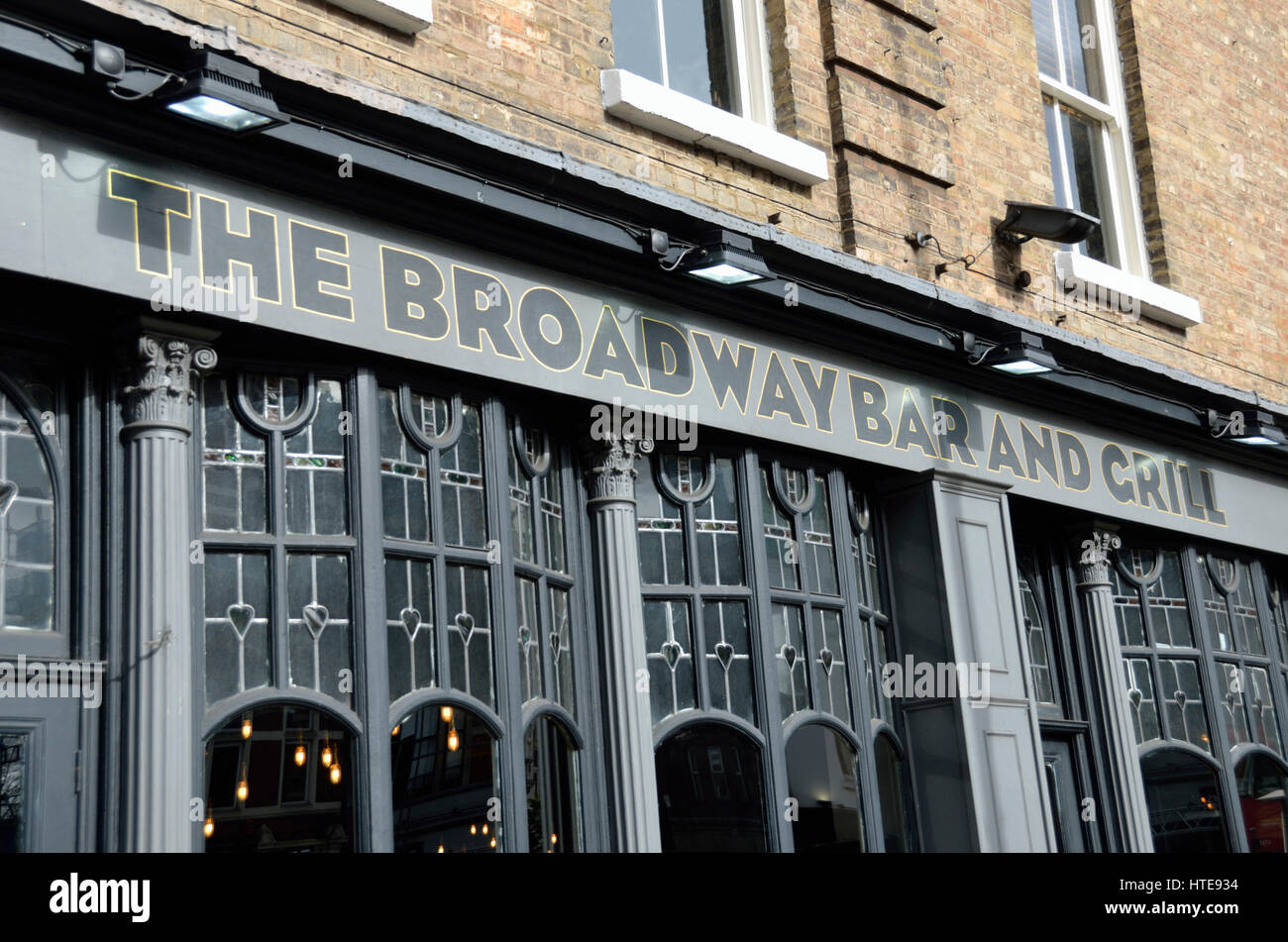 Il Broadway Bar e Grill, Fulham, Londra, Regno Unito. Foto Stock