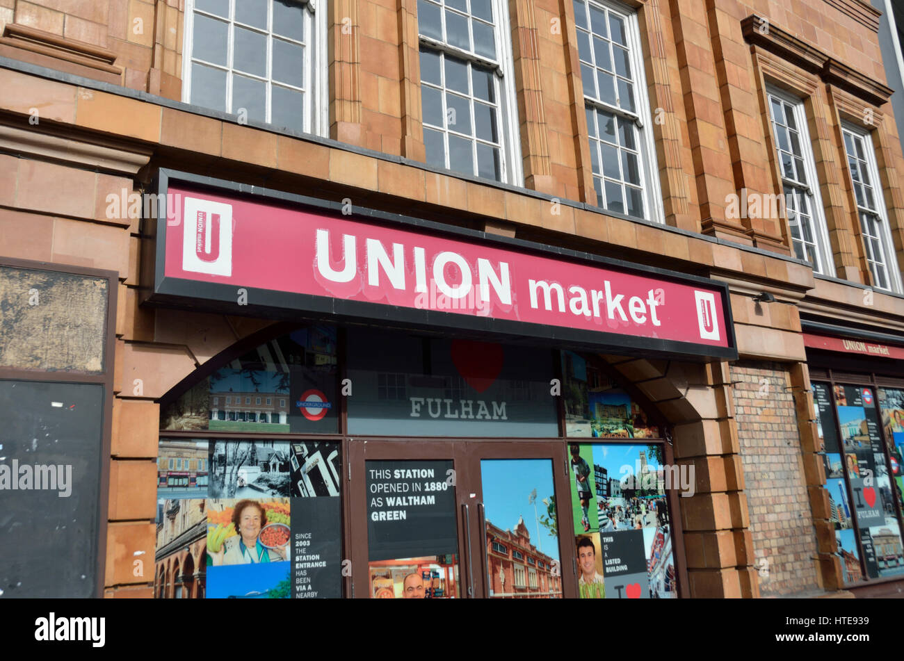 La ex Unione Market Building a Fulham, Londra, Regno Unito. Foto Stock