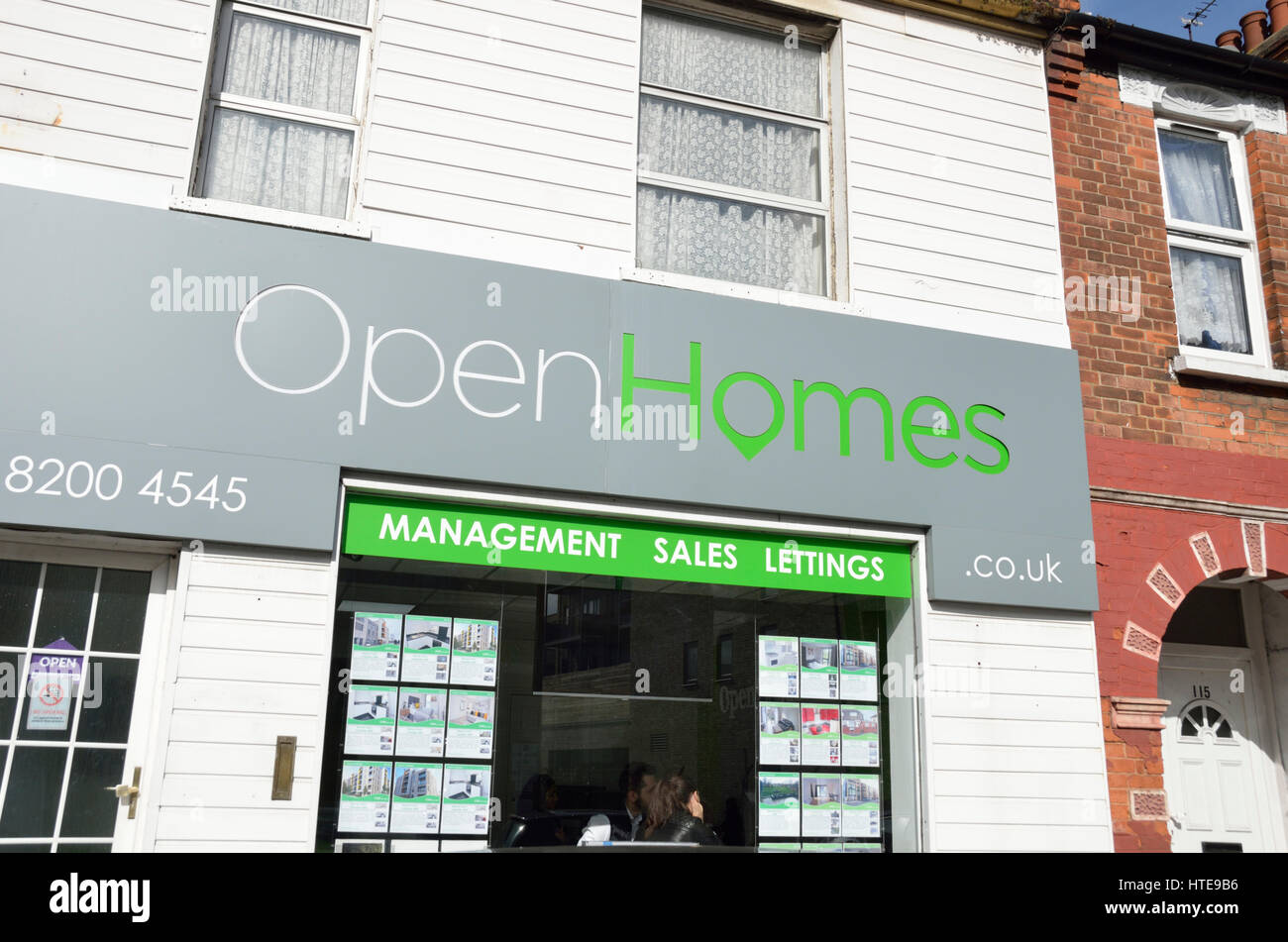 Aprire Case agenzia immobiliare di Colindale, Londra, Regno Unito. Foto Stock