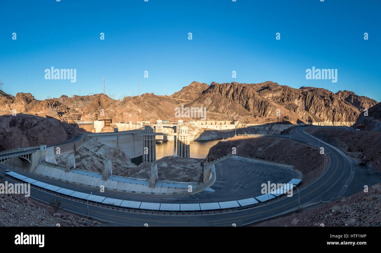 La diga di Hoover in Arizona - Nevada Border, STATI UNITI D'AMERICA Foto Stock