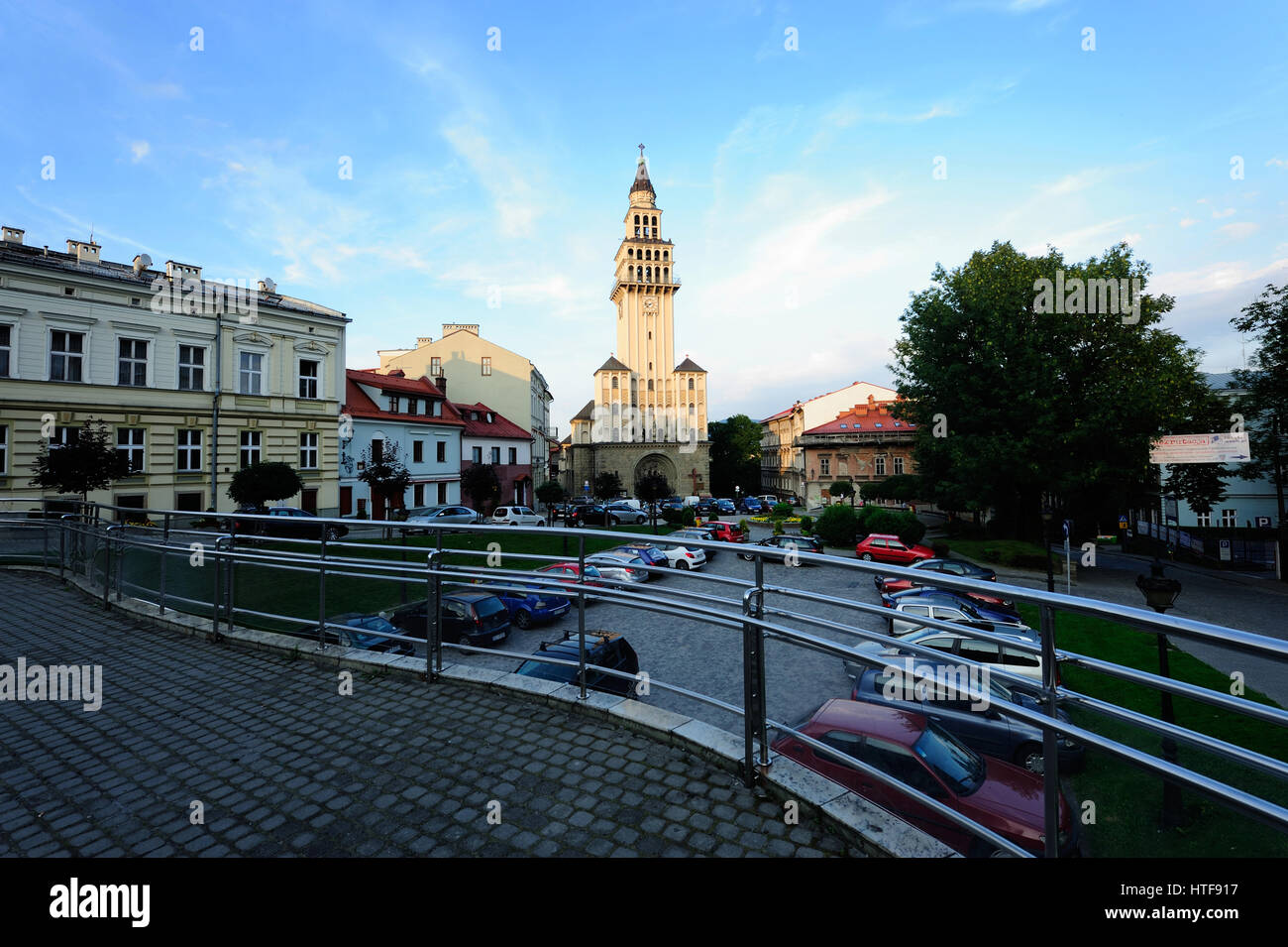 Bielsko Biala città vecchia,Europa, Polonia, Voivodato silesiano, Bielsko - Biala Foto Stock