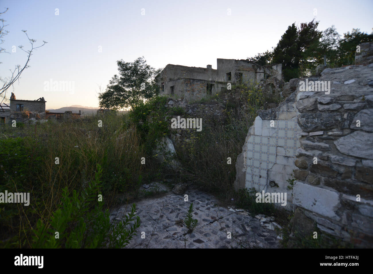 Irpinia, 2014, Conza Vecchia Foto Stock