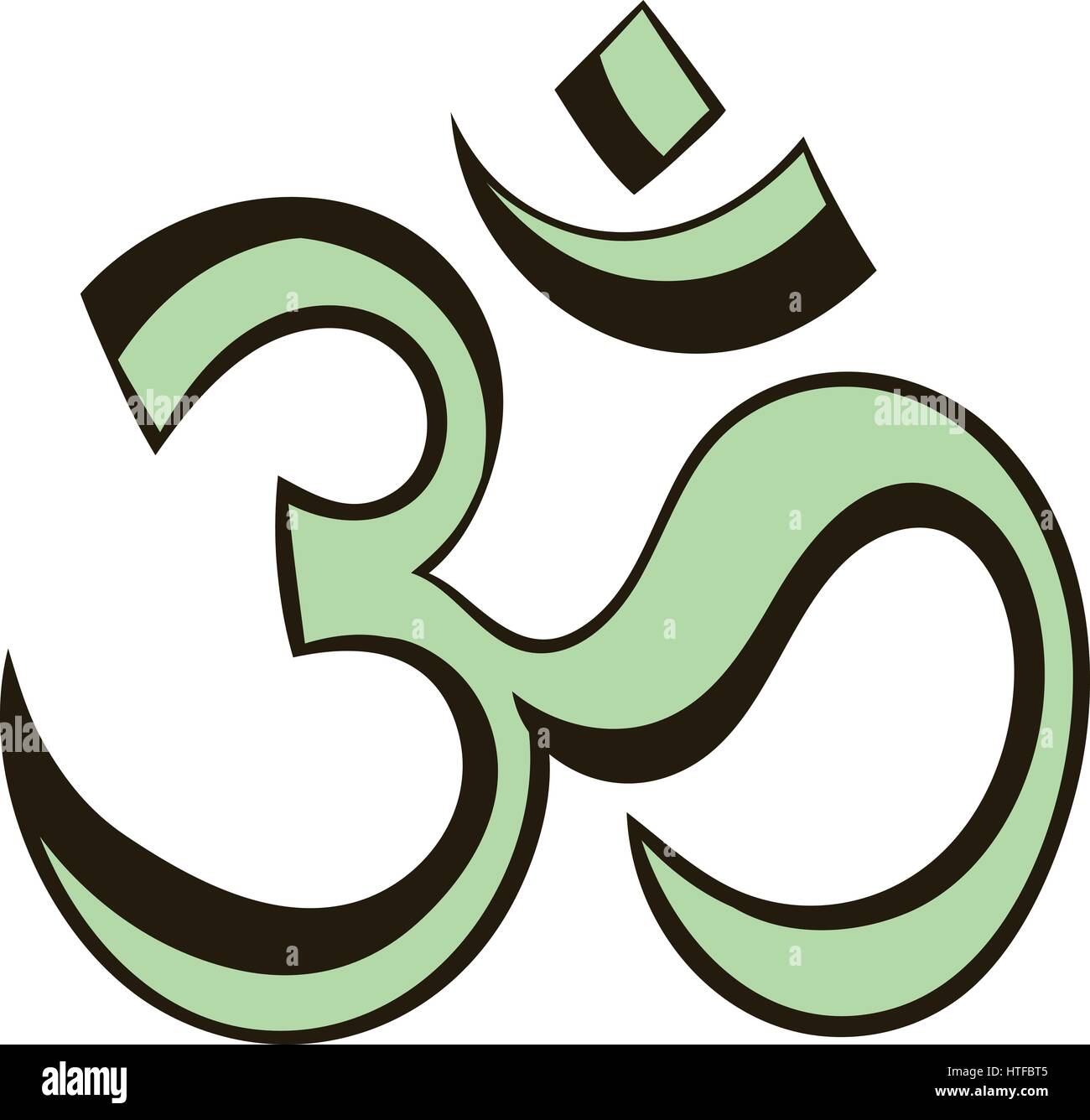 Om icona segno cartoon Illustrazione Vettoriale