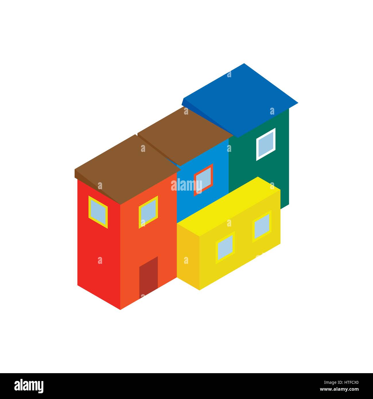 Case Argentina icona isometrica 3d style Illustrazione Vettoriale
