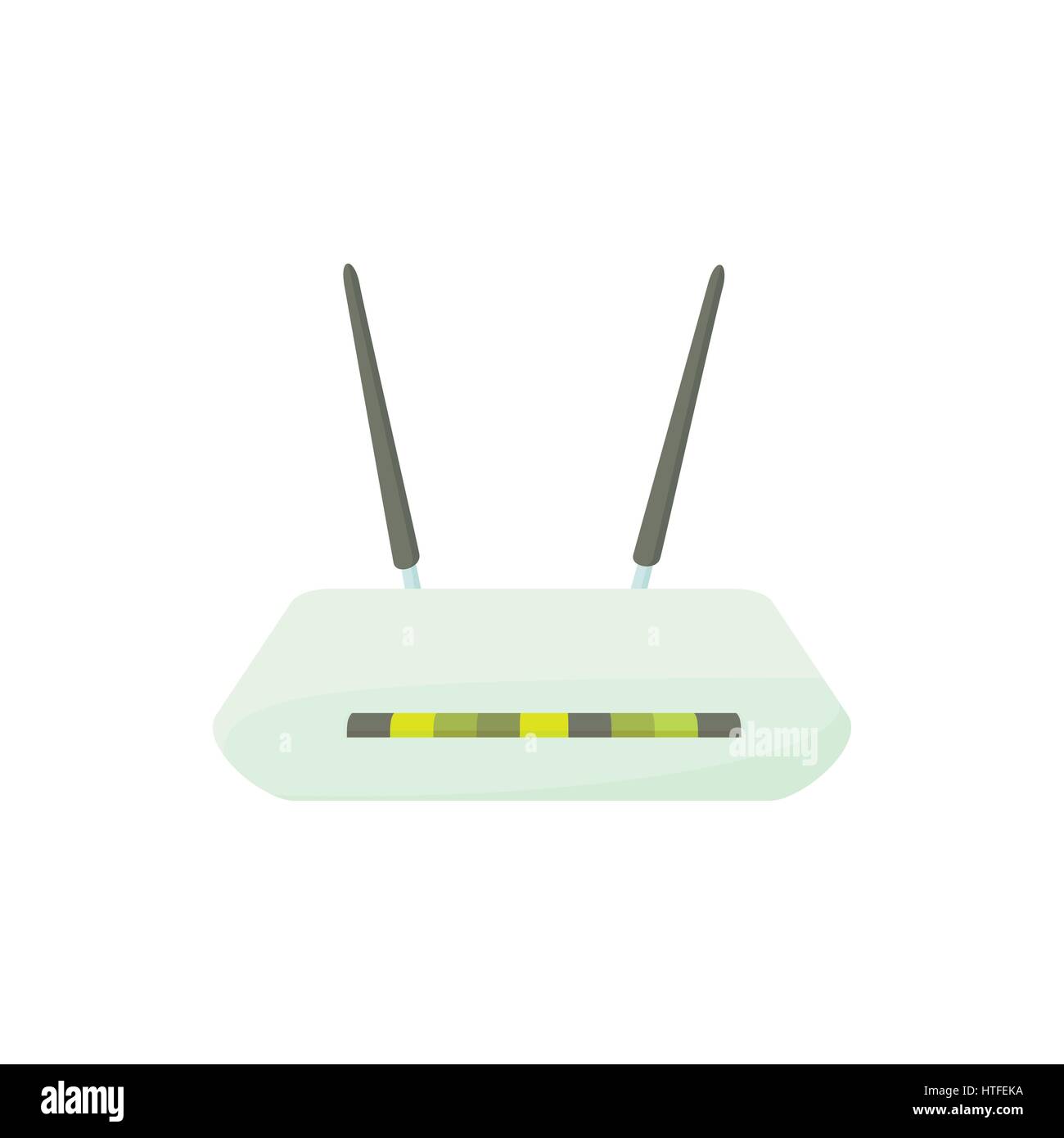 Icona del router in stile cartoon Illustrazione Vettoriale