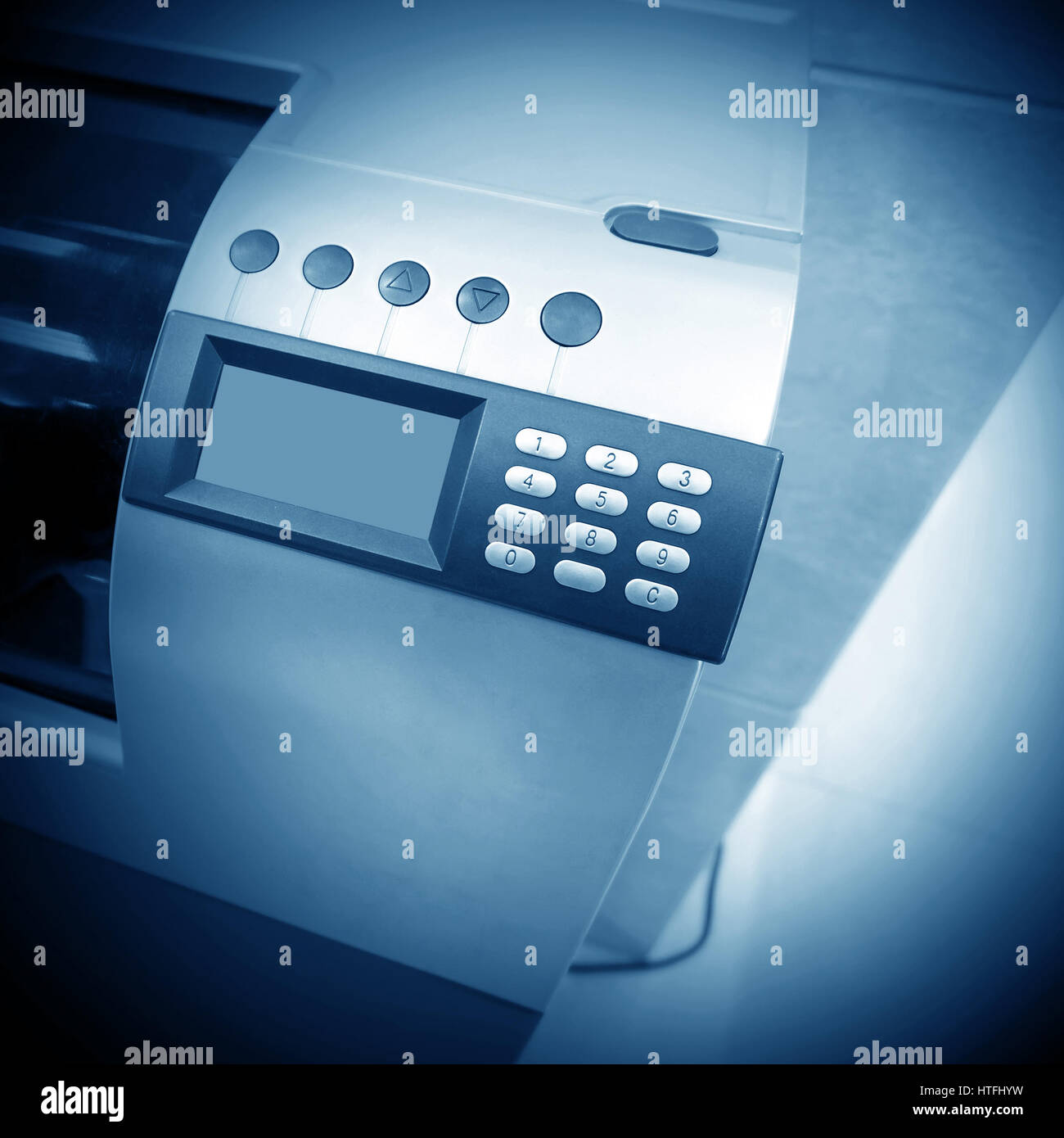 Utilizzo dei registratori di cassa contanti Registrati close-up Foto Stock