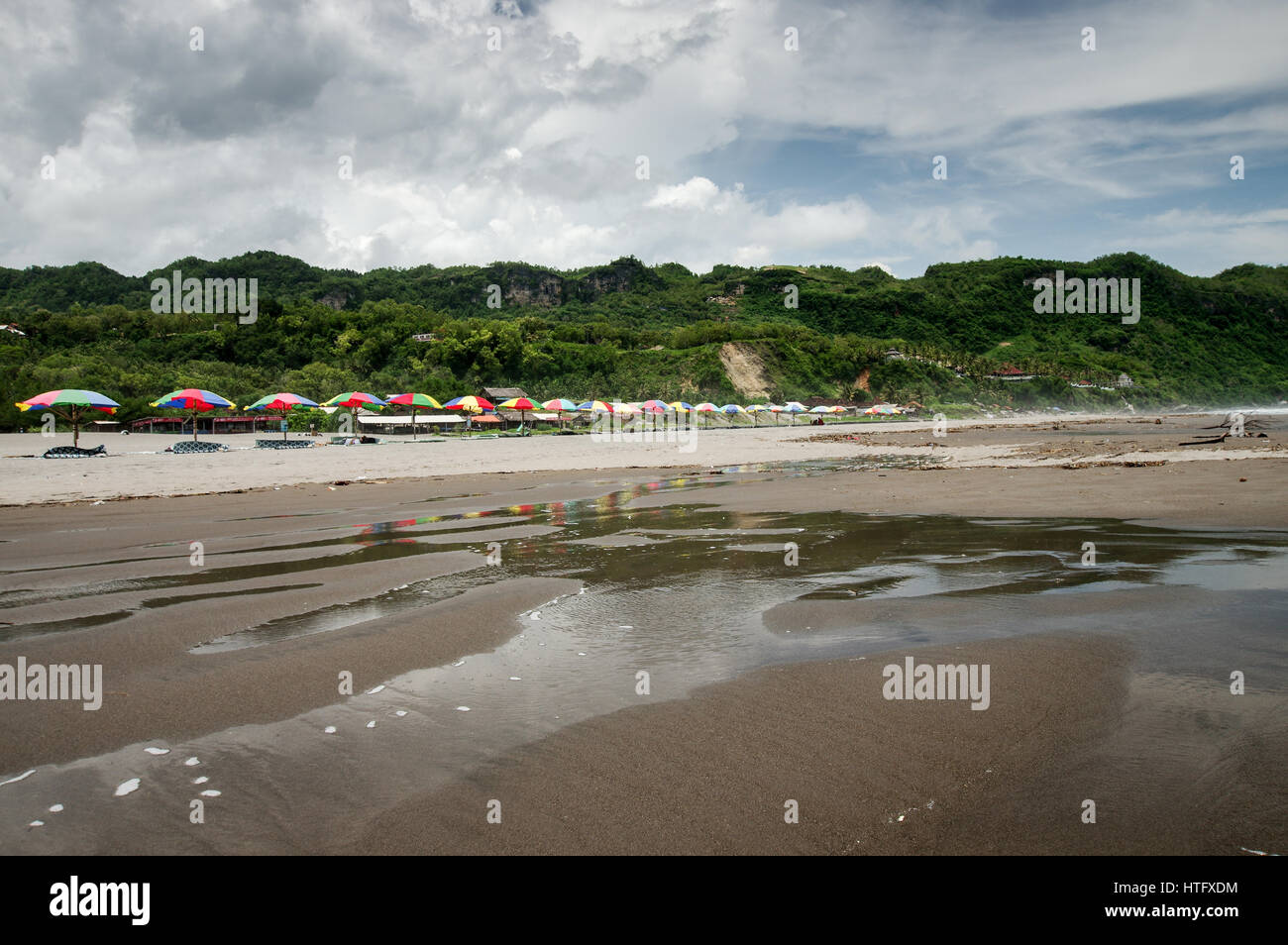 Parangritis spiaggia nel centro di Giava, in Indonesia Foto Stock