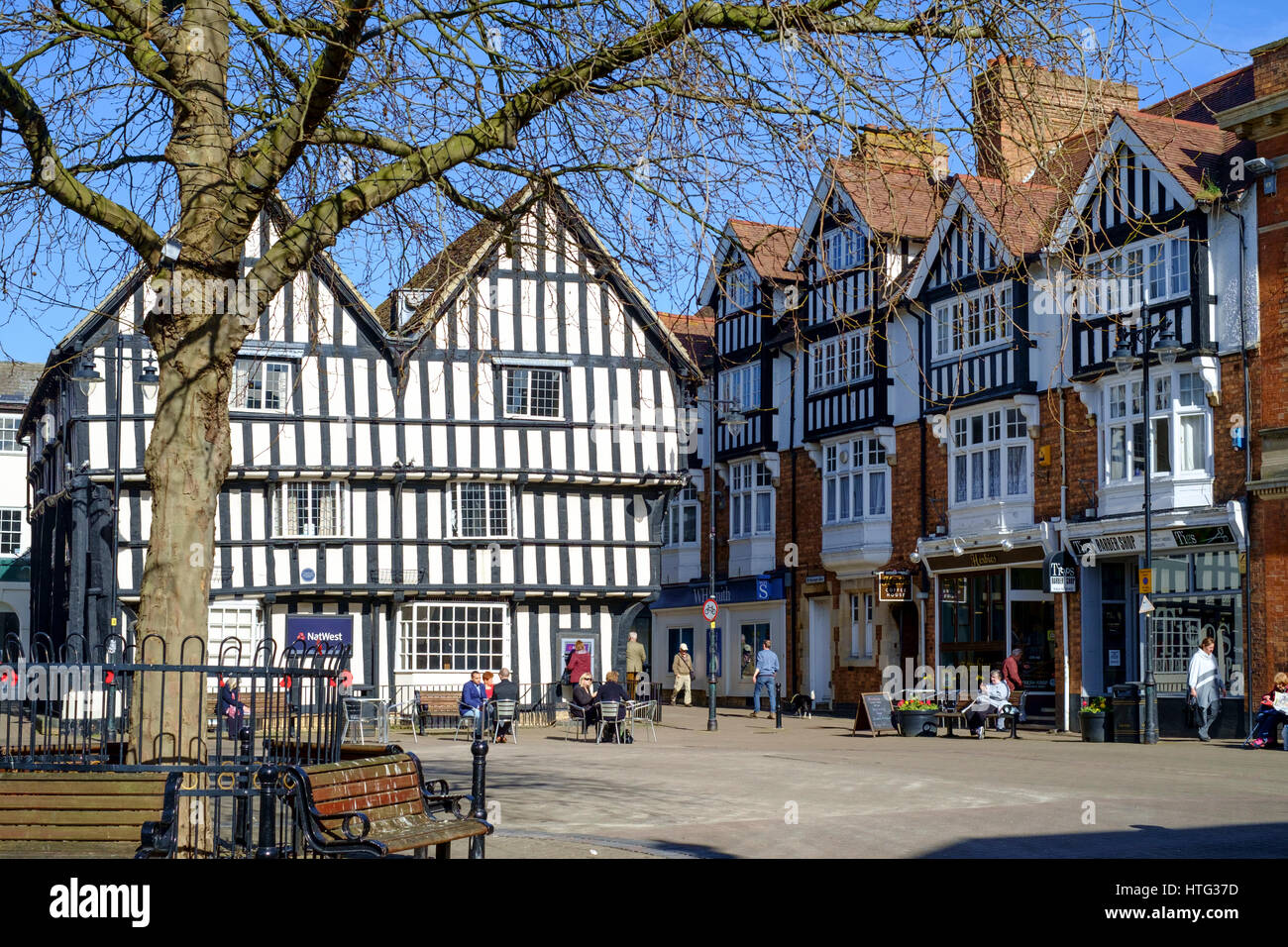 Evesham una città Worcestershire Inghilterra REGNO UNITO Foto Stock