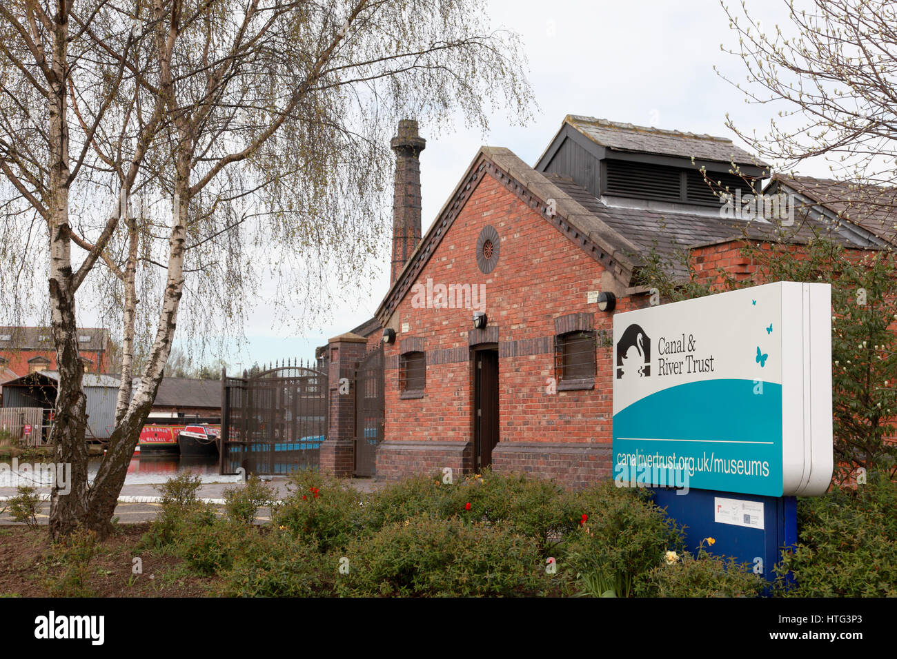 Il canale e il fiume museo di trust a Ellesmere Port Foto Stock