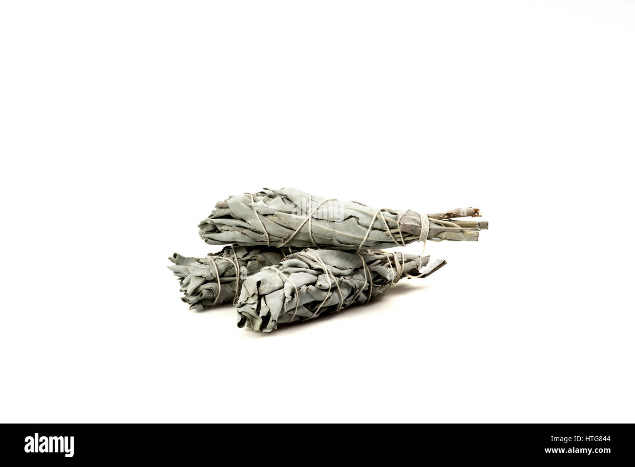 Bianco bastoncini di salvia Foto Stock