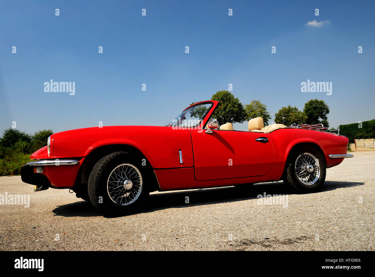Antique, auto, automobile retro, paraurti, auto, cromo, classic, cabriolet, giorno, design, drive, desiderio, faro, interno, lampada, lo stile di vita di lusso, Foto Stock