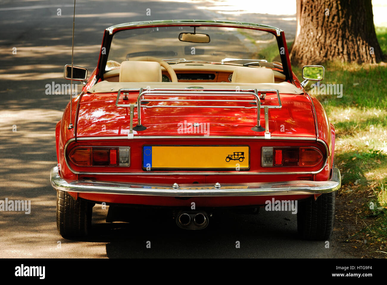 MG auto d'epoca, antica, auto, automobile, auto, chrome, classic, convertibile, design, drive, desiderio, faro, interni, stile di vita, lusso, Foto Stock