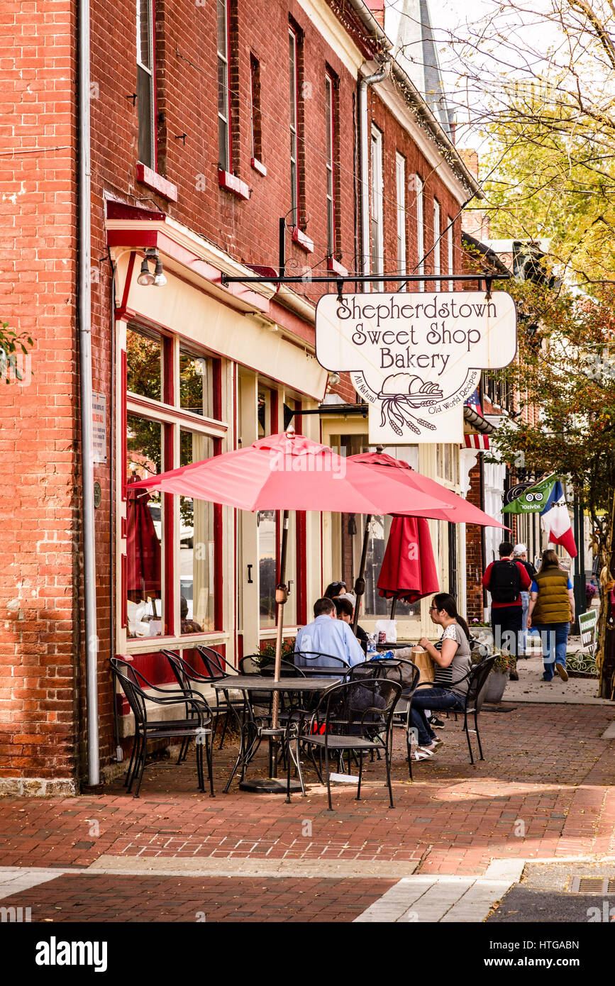 Shepherdstown negozio di dolci da forno, 100 West German Street, Shepherdstown, West Virginia Foto Stock