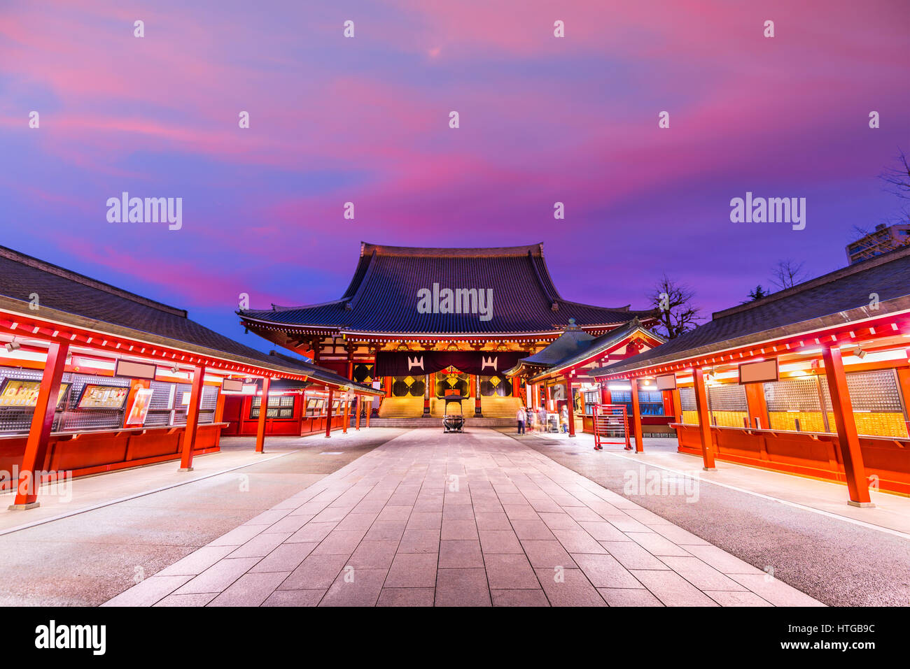 Tokyo, Giappone tempio. Foto Stock