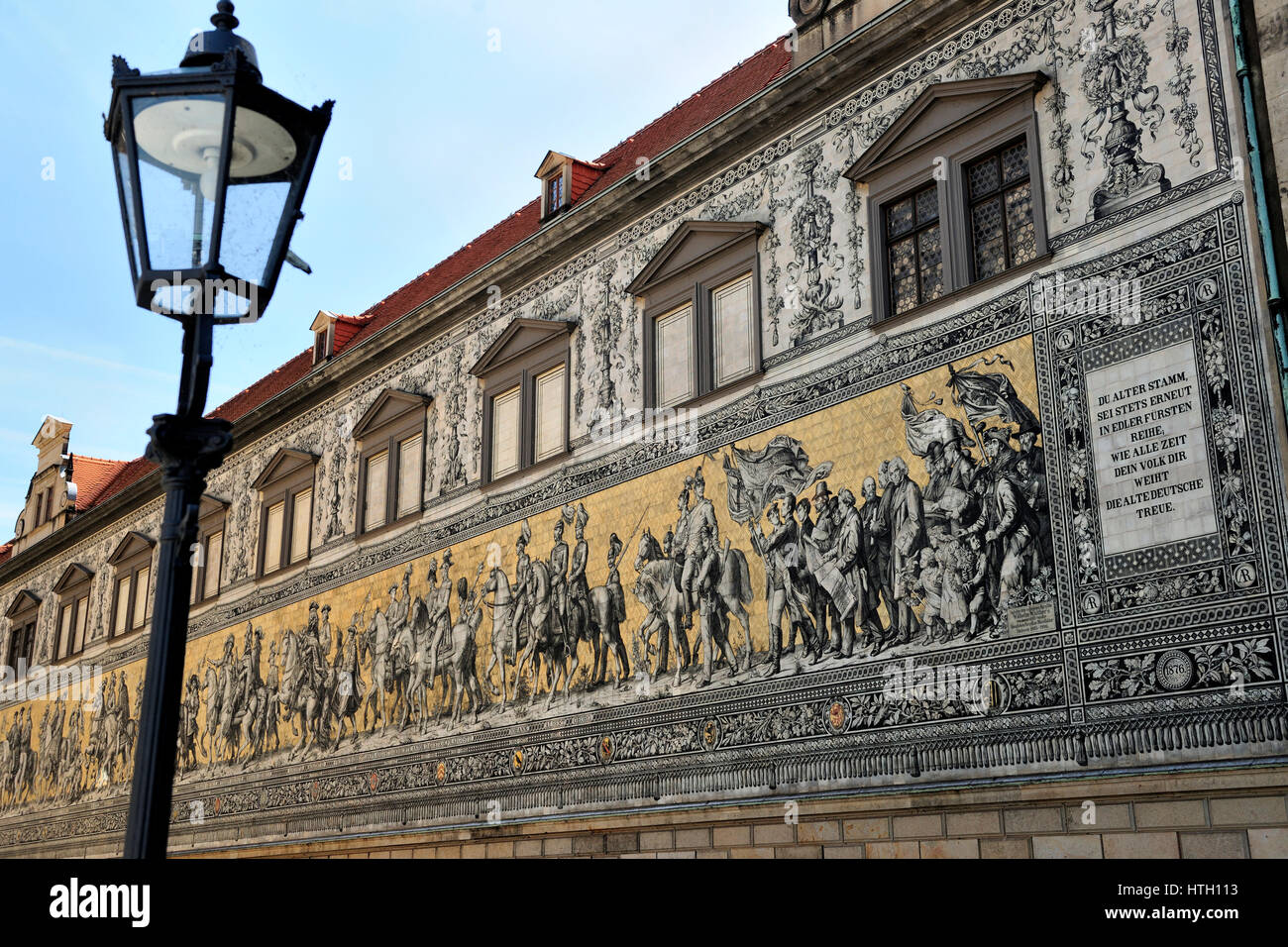 rappresentazione di animali, architettura, arte e artigianato, esterni di edifici, cielo limpido, immagine a colori, creatività, giorno, dresda, Dresda Germania, europa, pelliccia Foto Stock