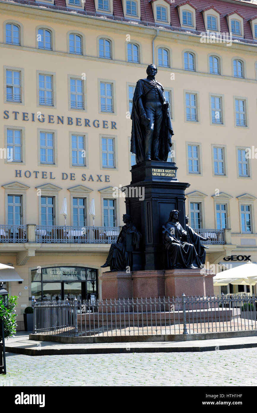 Dresda, europa, europea, facciata, frauenkirche, germania, punto di riferimento, punto di riferimento nazionale, vecchio, ornato, foto Kazimierz Jurewicz, Foto Stock