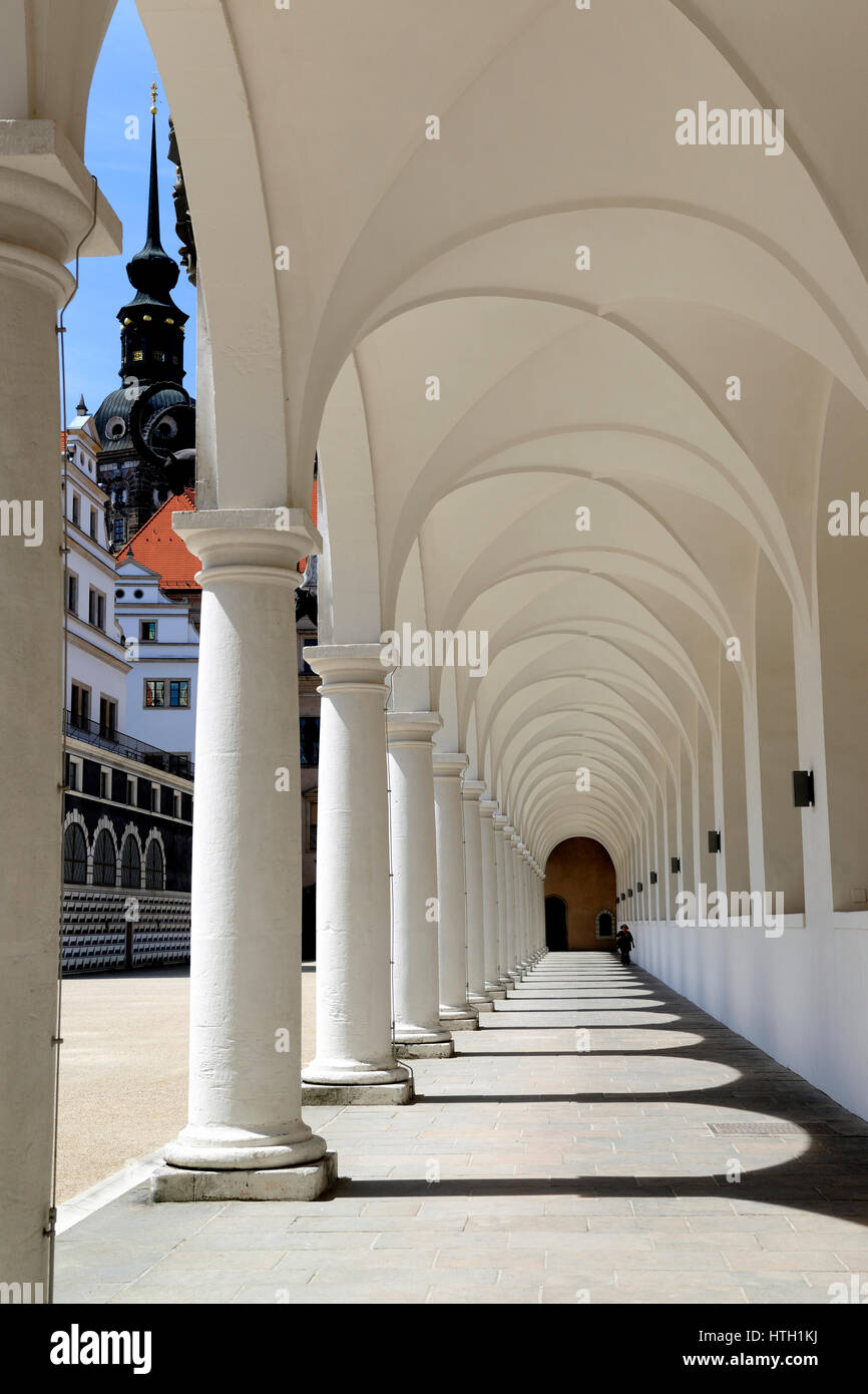 Dresda, Heritage, europa, facciata, frauenkirche, germania, punto di riferimento, punto di riferimento nazionale, vecchio, ornato, foto Kazimierz Jurewicz, Foto Stock