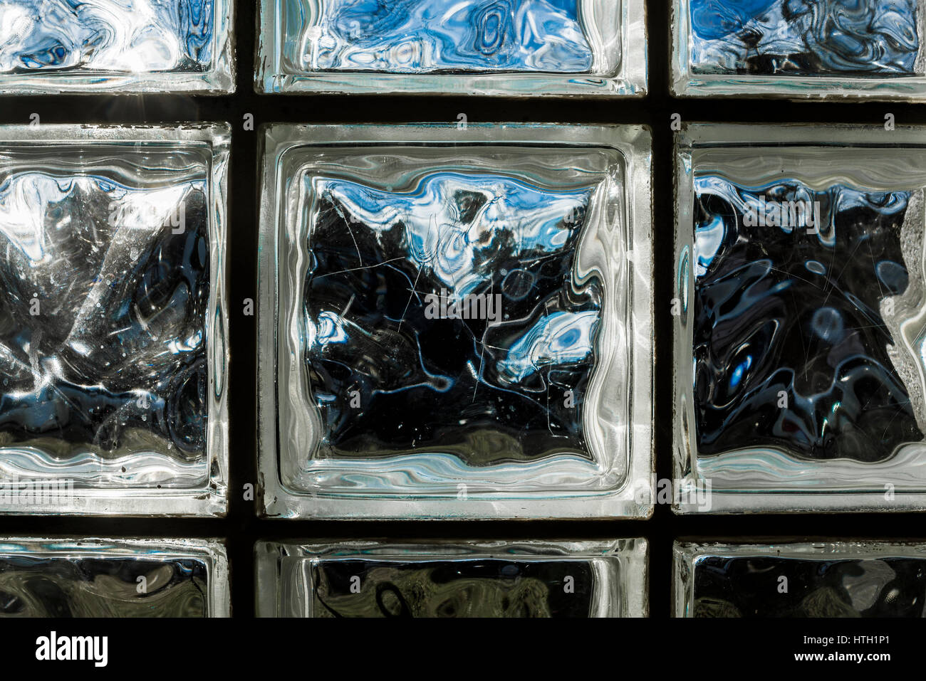 Vetro di finestra di blocco Foto Stock