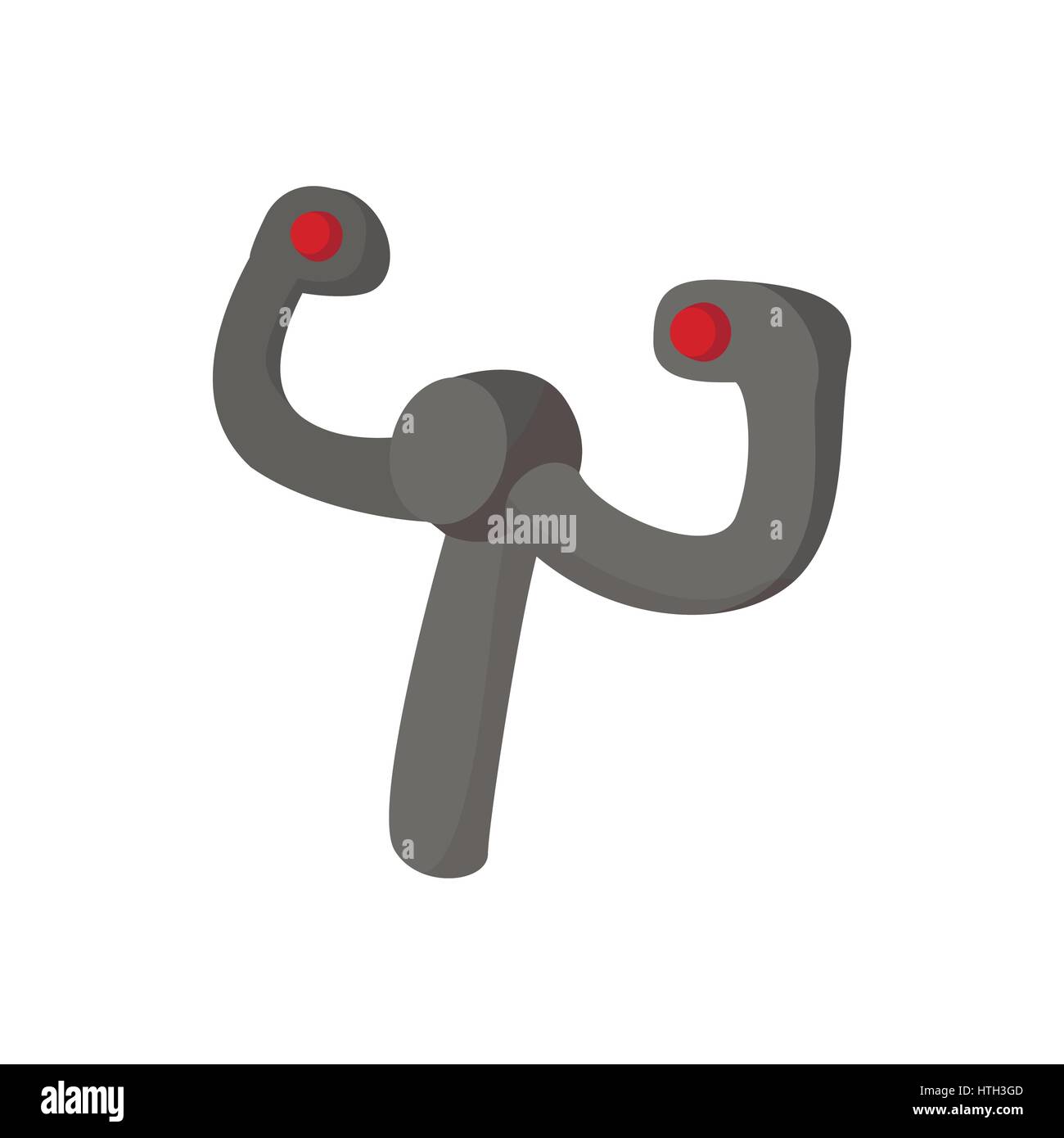 Il controllo degli aerei icona ruota, stile cartoon Illustrazione Vettoriale