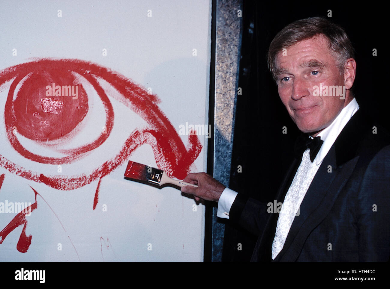 Charlton Heston di Los Angeles, California, 1 settembre 1984 Foto Stock