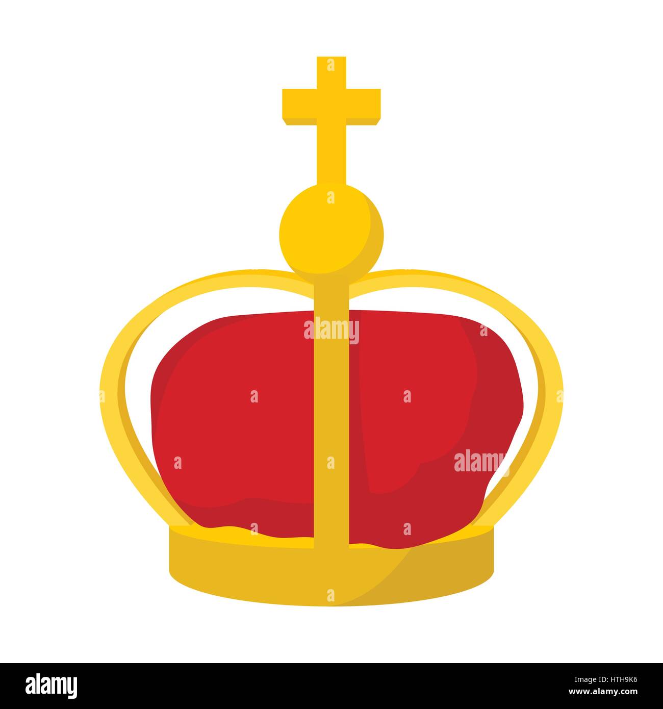 Una corona regale icona, stile cartoon Illustrazione Vettoriale