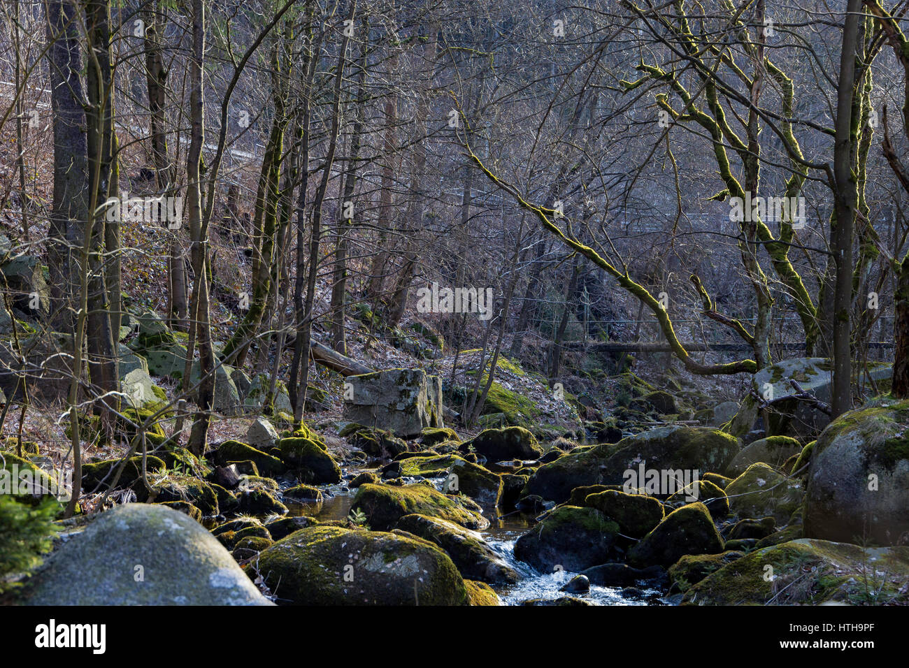 Le rocce in una valle Foto Stock