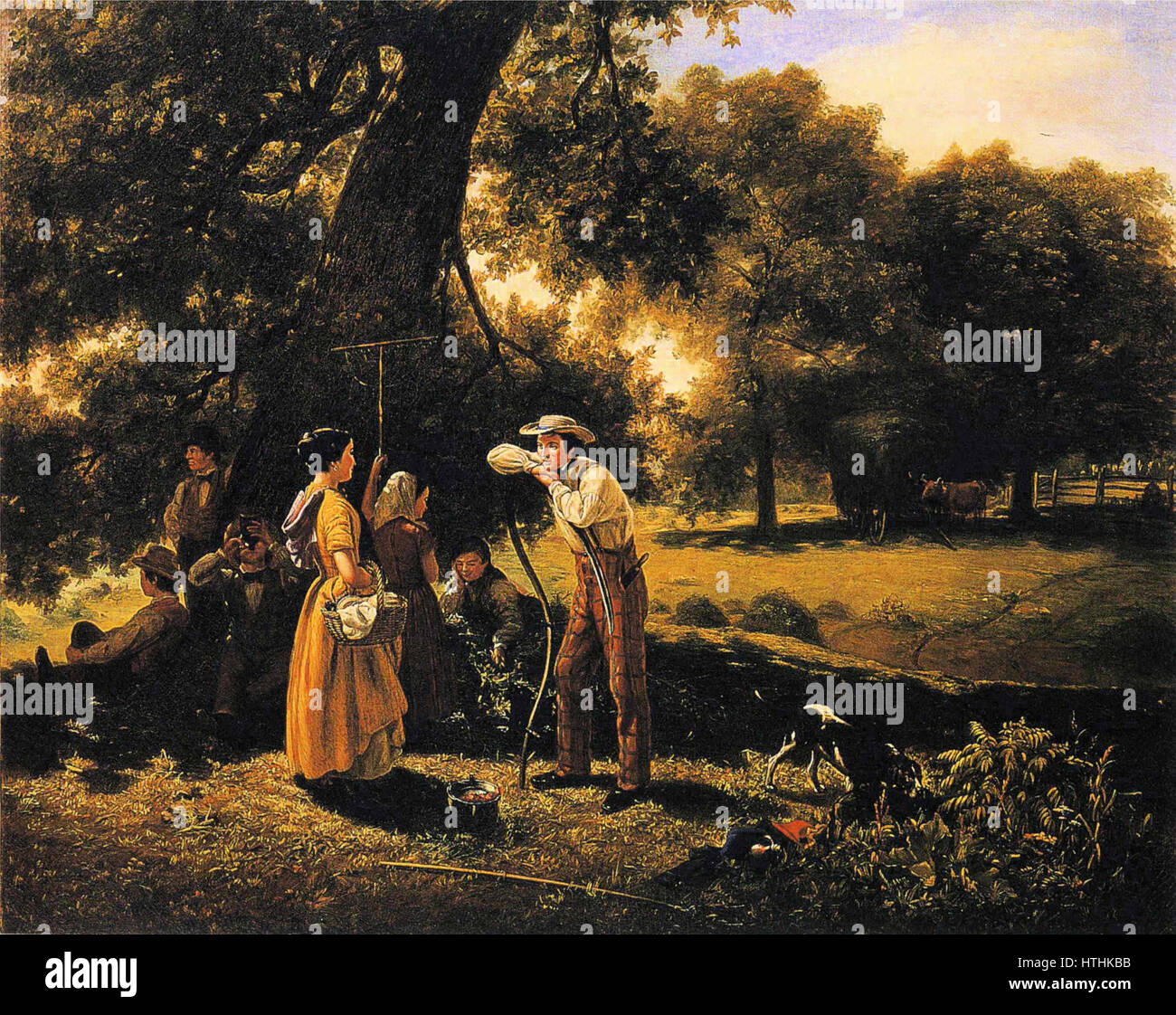 Girolamo B. Thompson - Mezzodì in estate (1852) Foto Stock