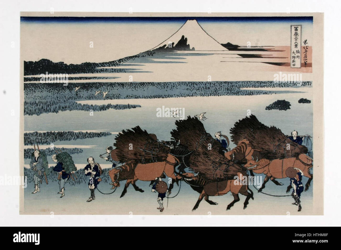 Katsushika Hokusai (1760-1849), Ono Shinden in de provincie Suraga (1829-33) Foto Stock