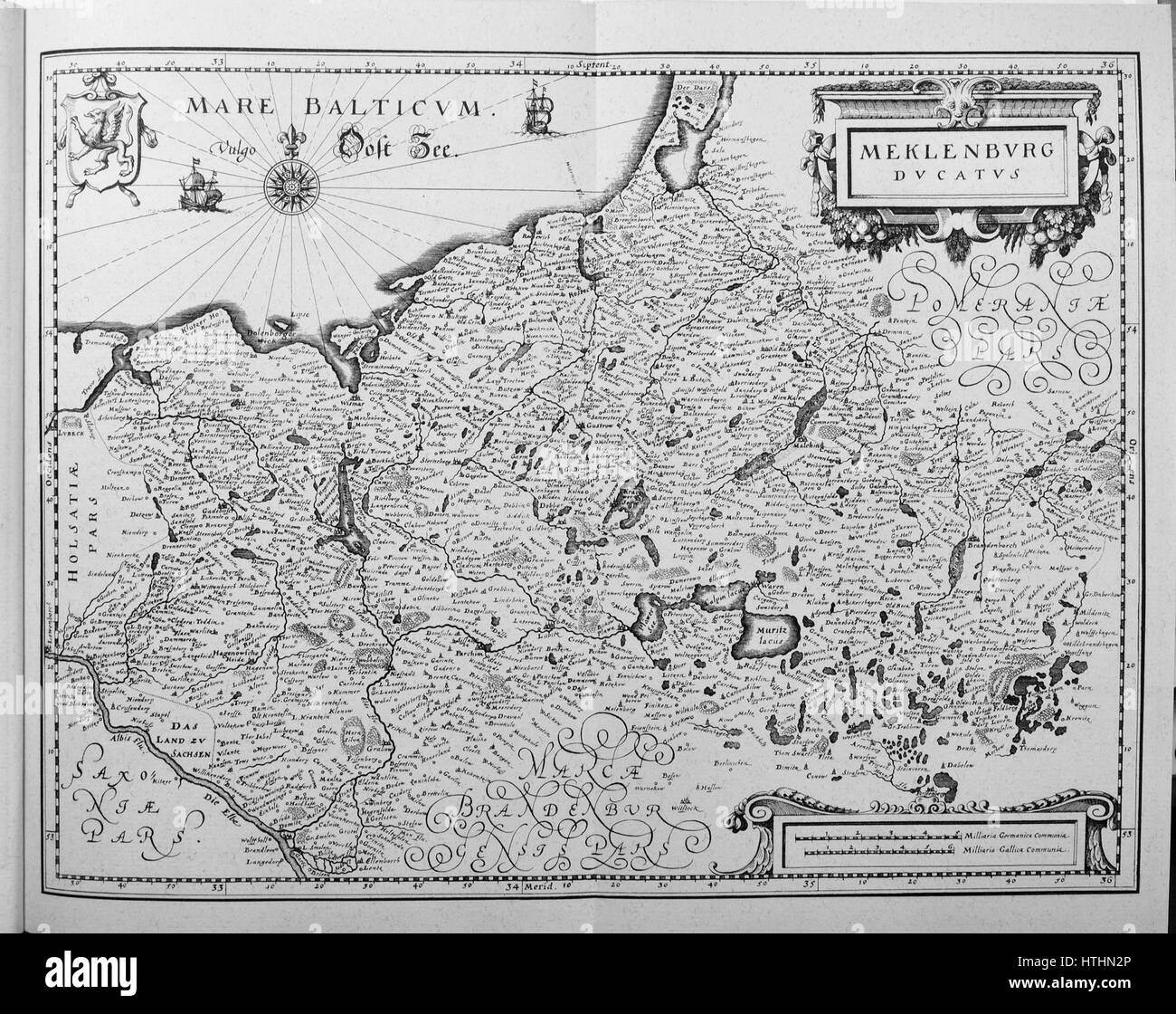 Saxoniae Inferioris (Merian) B 002 Foto Stock