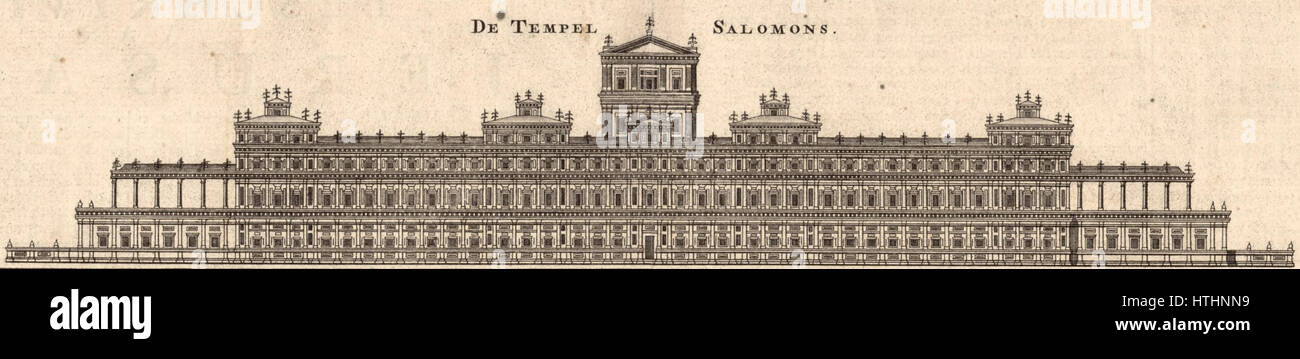 Jan van Jagen. De Tempel Salomons. Ierusalem. 1770s Foto Stock