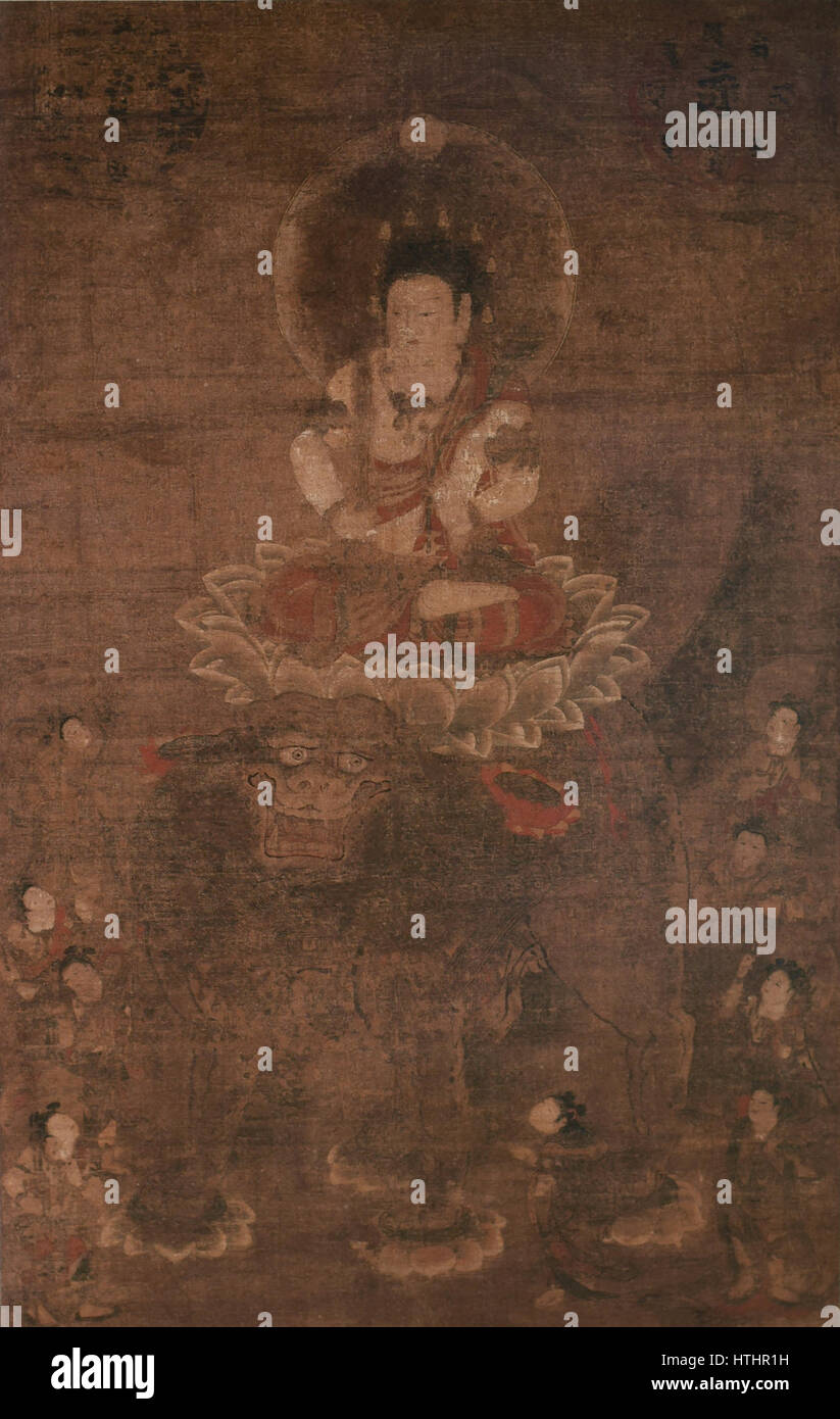 Monju Bosatsu (Saidaiji) Foto Stock