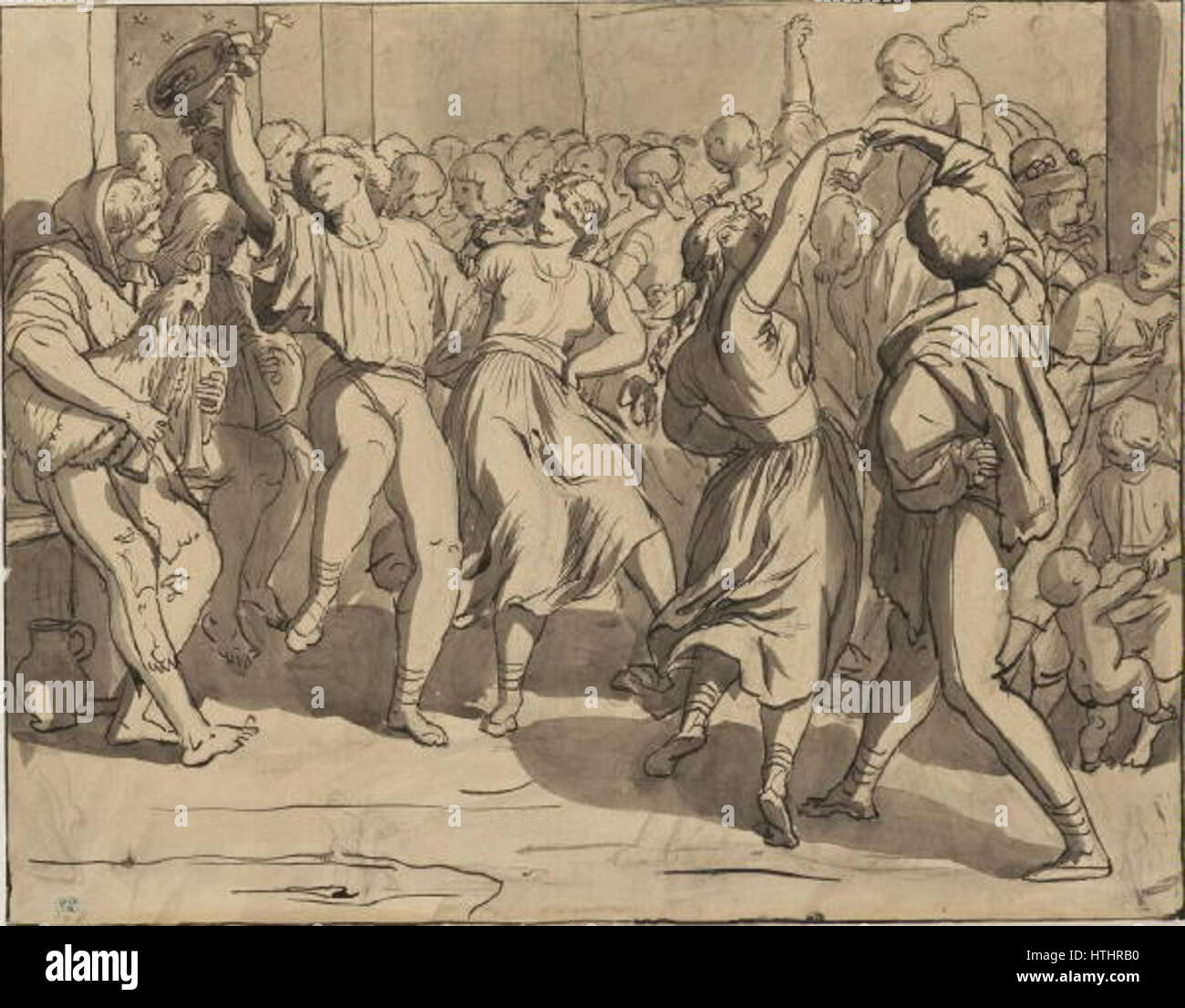 "Tanecni z cyklu musica" di Josef Manes (danza dal ciclo musicale) fa parte di una serie che riflette la natura dinamica e vivace della musica e della danza, caratteristica dell'approccio di Manes alla rappresentazione del movimento e delle emozioni nell'arte. Foto Stock