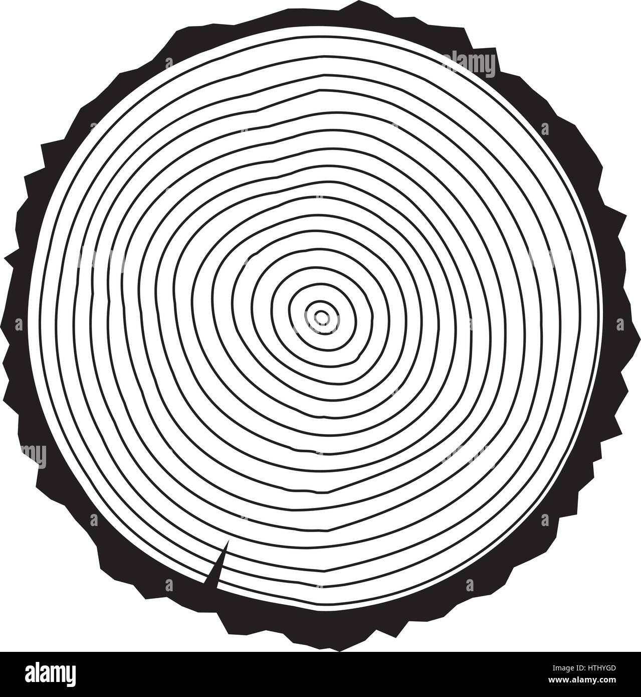Illustrazione vettoriale di un legno anelli.gli anelli di un albero. Abstract background. Legno dipinto texture. Illustrazione Vettoriale