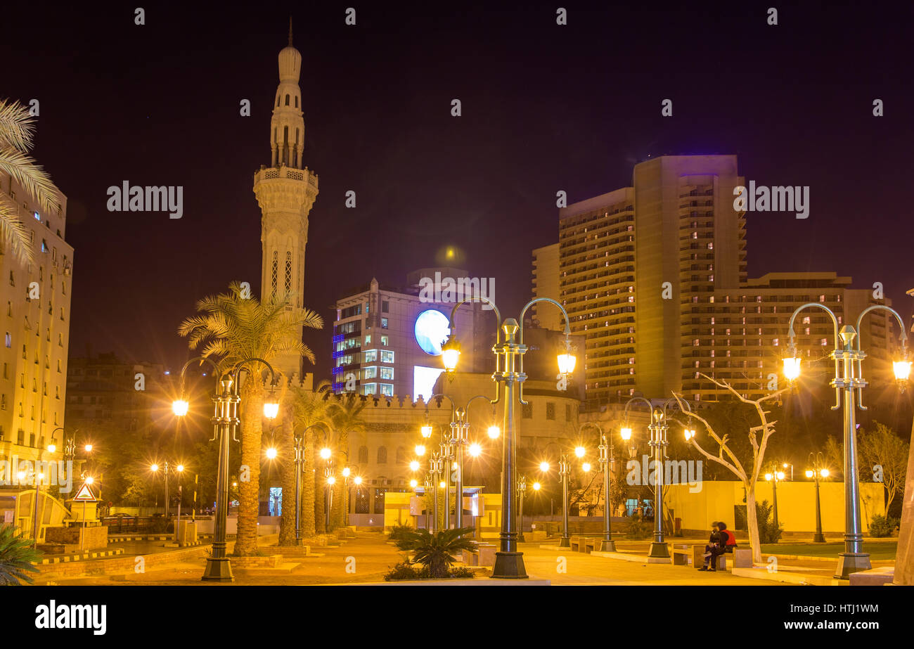 Omar Makram Moschea di Piazza Tahrir al Cairo - Egitto Foto Stock