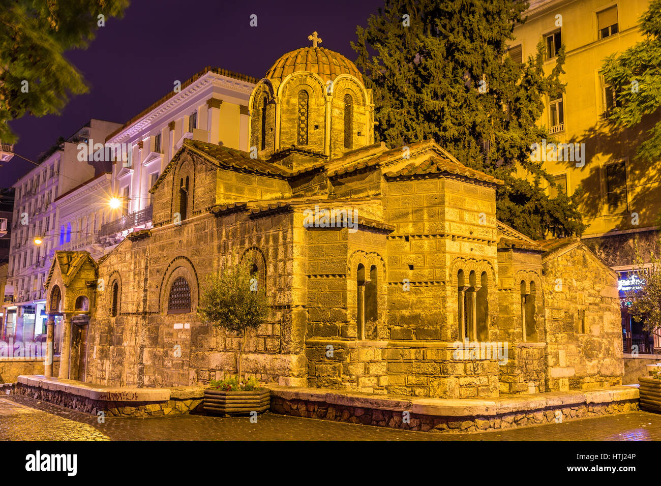 Chiesa di Panagia Kapnikarea, antica chiesa in Atene, Grecia Foto Stock
