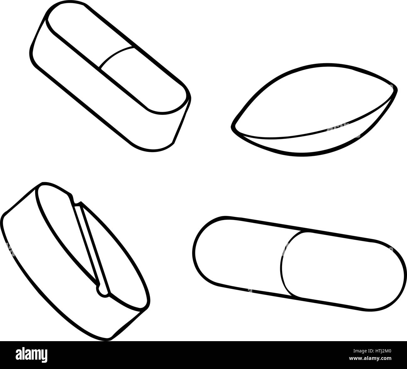 A tema medico clip art Illustrazione Vettoriale