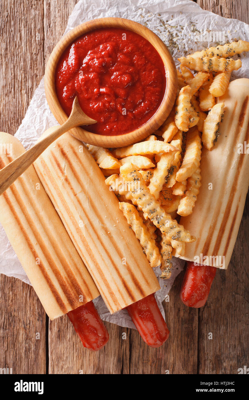 50 Fogli Di Carta Alimentare Per Patatine Fritte | Marrone E Bianco 22x22 Cm | Per Panini, Hot Dog, Hamburger | Decorazione Tavola Fai Da Te