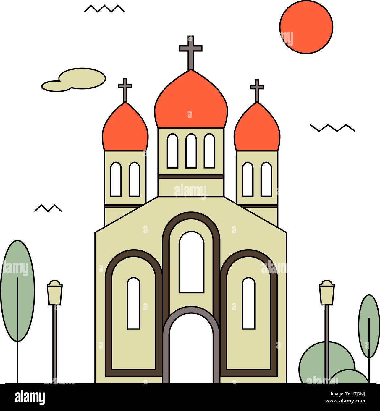 Ortodossa icona Illustrazione Vettoriale